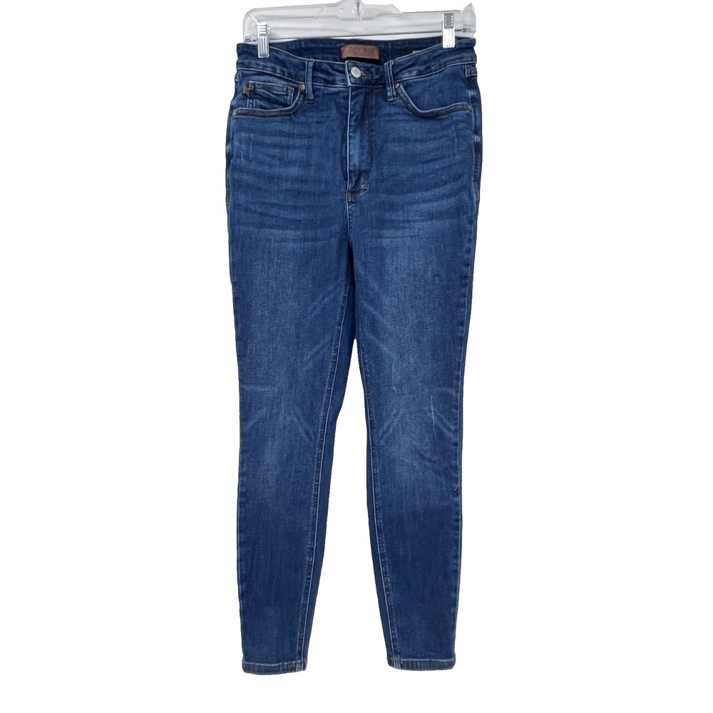 JUDY BLUE Women's 11/30 Dark Wash Skinny Fit High-Rise Denim Blue Jeans Stretch